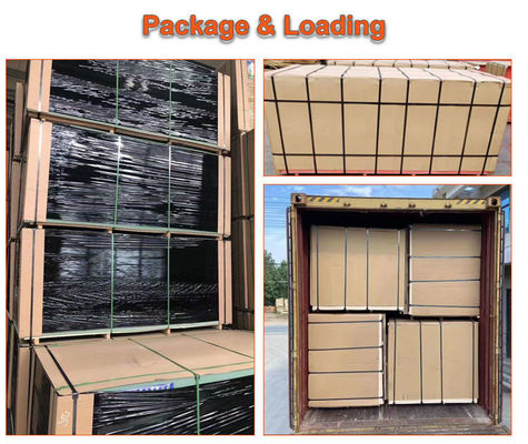 防湿 木繊維 高光沢 層状 紫外線 Mdf 板 家具 装飾 用