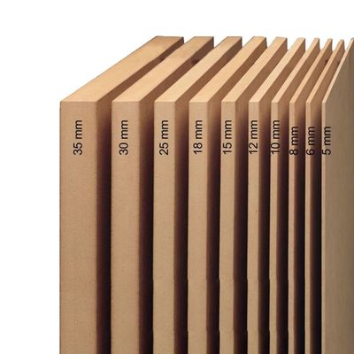 直接供給 4*8ft 6mm 9mm 12mm 15mm 18mm 厚さ1.5-25mmの原材料Mdfボード